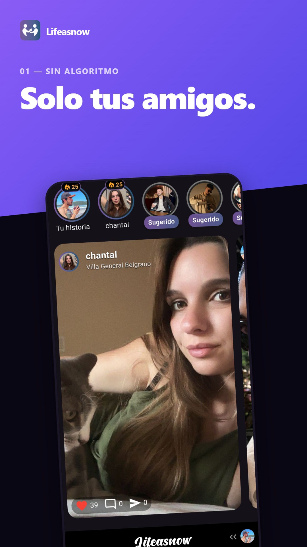 Feed de la app